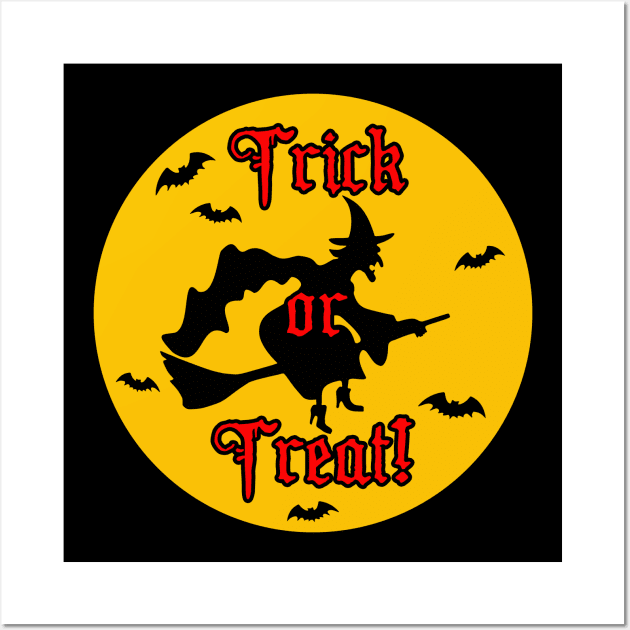 Witch Trick or Treat Wall Art by Scar